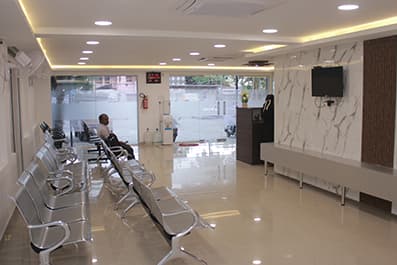 Waiting room at Niveena Homeo Clinic